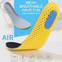 ผู้หญิงการดูดซับแรงกระแทกกีฬา Breathable Proof Insoles ตาข่ายระงับกลิ่นกาย Breathable แผ่นรองรองเท้าวิ่ง Sole