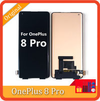 จอแสดงผลเดิมสำหรับ OnePlus 8 Pro AMOLED หน้าจอสัมผัส LCD ประกอบ Digitizer สำหรับ1+ 8 Pro เปลี่ยนหน้าจอแสดงผล6.78"