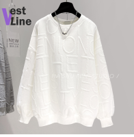 Vest Line Fashion เสื้อฮู้ด เสื้อแขนยาวอบอุ่น หลวมและสบาย เท่ น่ารัก ล้ำสมัย ทันสมัย WWY2393GLT 39Z230928