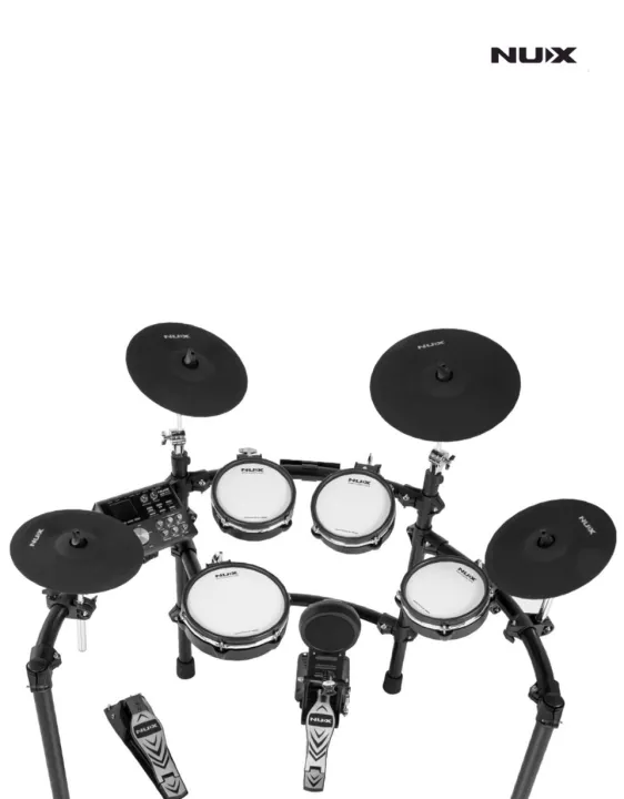 NUX DM7X Electric Drum Kit with All Remo Mesh Drumheads / 5 Drums 4