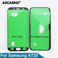 Aocarmo เทปกาวติดหน้าจอแสดงผล LCD เทปกาวสติ๊กเกอร์ฝาหลังปิดโทรศัพท์หลังเหมาะสำหรับ Samsung Galaxy A720 A720F A7 2017