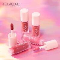 FOCALLURE ที่ปัดแก้มของเหลวเครื่องสำอางค์ธรรมชาติอ่อนนุ่มเม็ดสีติดทนป้องกันการลบเลือนติดทนนานแดงก่ำผิวผสมกลางๆ