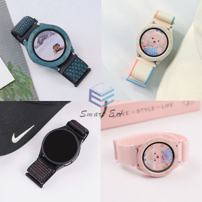 แฟชั่นที่เรียบง่ายสายไนลอนและเคสสำหรับ Samsung Galaxy Watch 5 4 44mm 40mm สายนาฬิกาพร้อมเคส