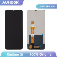 หน้าจอเดิมของ AUMOOK สำหรับ Realme Oppo อะไหล่ชิ้นส่วนจอสัมผัสแอลซีดีของเครื่องแปลงดิจิทัล RMX2030 5i