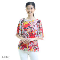 MIKIKO Blouse MI-B2323 ชิฟฟอนปริ้นท์ แขนยาว IGPU22-11