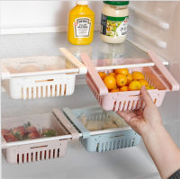 Kitchen Refrigerator Storage Box Sundries Organizer Set Drawer Type Food Preservation Basket Beverage Punch-free Vegetables Rack