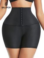 SALAPOR High Waist Fitness Shorts for Women Quick-Drying Hook and Eye Sports Shorts Three Point Workout Shorts Running Shorts