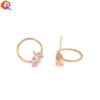 Cordial Design 40Pcs 12*13MM Jewelry AccessoriesEarrings StudGenuine Gold PlatingDIY MakingHand MadeEarring Findings