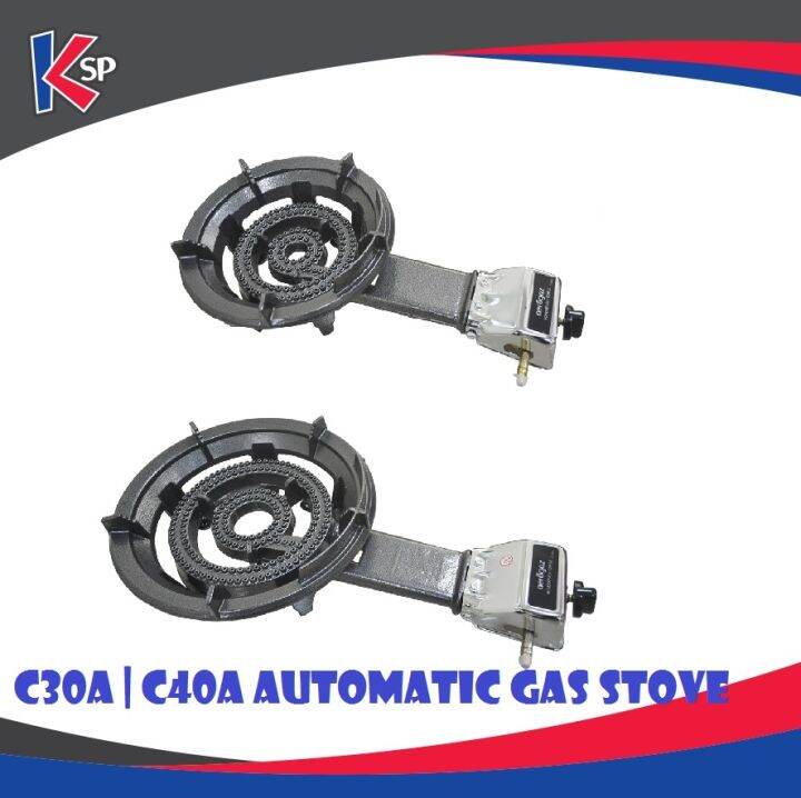 AEROGAZ LPG Auto Cast Iron Gas Stove Cooker Dapur Masak Low Pressure