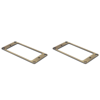 2Pcs Humbucker Pickup Frame, Mounting Ring Cover Frame for Electric Guitar, Brass Metal