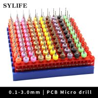 10 Pcs 0.1-3.175mm PCB Print Circuit Board Tip Spiral Flute Carbide Micro Drill Bits For Dremel PCB jewelry Making CNC Engraving