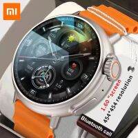 เหมาะสำหรับ Xiaomi Smartwatch Olahraga ผู้ชาย AMOLED ซูเปอร์ซีรีส์เครื่องวัดอัตราการเต้นของหัวใจและความดันโลหิตโทรผ่านบลูทูธของผู้ชายผู้หญิงมืออัจฉริยะ