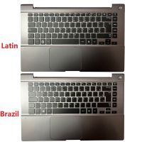 for FOR Samsung NP700Z4A NP700Z4AH NP700Z4B 700Z4A 700Z4B 700Z4C Latin/Brazil Laptop keyboard with gray Palmrest upper COVER