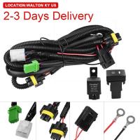 2021H11 881 H9 Fog Light Lamp Wiring Harness Socket Wire Connector With 40A Relay &amp; ONOFF Switch Kits Fit LED Work Lamp