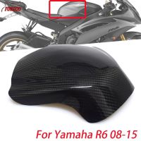 คติก❦❉ สำหรับ Yamaha R6 YZF YZFR6 R6 2008 2009 2010 2011 2012 2013 2014 2015อุปกรณ์เสริมรูปลอกคาร์บอนไฟเบอร์อุปกรณ์ป้องกันฝาครอบถังน้ำมันเชื้อเพลิง