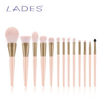 LADES 13PCS ProfessionalMakeup brushes Sets Foundation Powder Women Beauty Make up brush Blush Eye Shadow With Pouch Pink