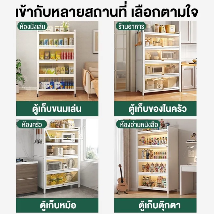 spa-home-shopตู้วางของในครัว-ตู้ครัว-ตู้เก็บของ-3-4-5ชั้น-ครัวตู้กับข้าวพร้อมประตู-ชั้นวางอเนกประสงค์-การออกแบบบานพับกันหน