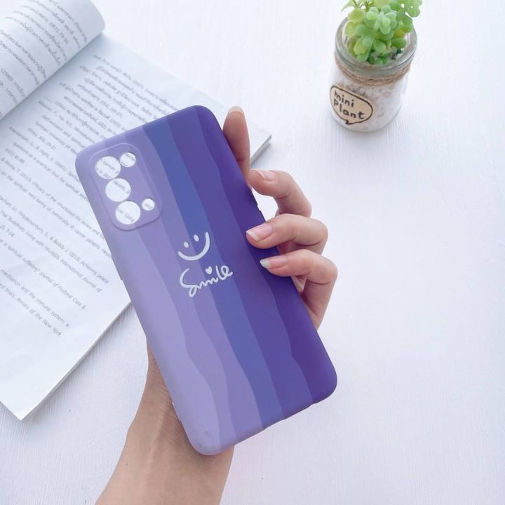 ส่งจากไทยcaseoppo-สายรุ้ง-ม่วง-เคส-ออปโป้-a15-a15s-a31-a3s-a37-a1k-a53-a57-a5s-f9-a71-a73เคสนิ่มซิลิคอน-เคสกันกระแท