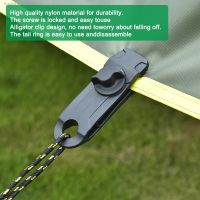 ✜♘ 10/5 PCS Tarpaulin Clip Awning Tent Clamp Canopy Lashing Buckle Jaw Grip Outdoor Camping Hook Anchor Windproof Rope Barb