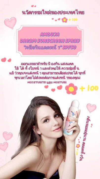 พร้อมส่ง-cxc-สเปรย์กันแดด-เนื้อบางเบา-ambuja-sunspray-เนื้อบางเบาไม่เหนียว-เหนอะหนะ-ป้องกันแสงแดด-spf50-150ml-n27