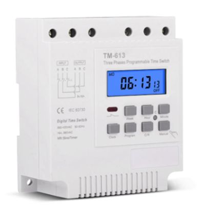 Three Phases 380V 415V TIMER Programmable Switch with Backlight