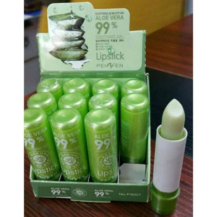 ลิปอโลเวร่า-99-ลิปว่านหางจระเข้-aac-aloe-vera-ราคาต่อแท่ง