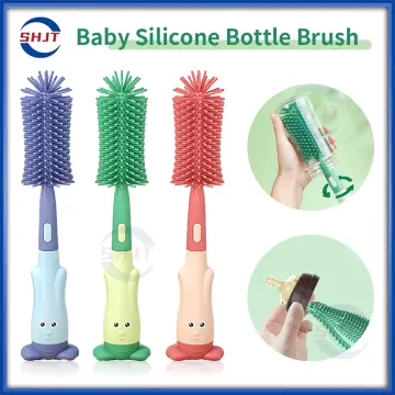 Baby Bottle Cleaning Brush Set, Long Handle With 360-degree