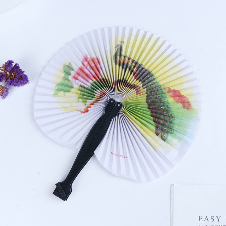 baoda-พัดลมมือถือฤดูร้อนจีนพับมือพัดลมพิมพ์กระดาษตกแต่งของขวัญ