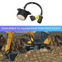 Excavator Parts 21Q4-20812 for Hyundai R130 R150 R215 R225-9 Throttle Knob Switch Controller (Double Plug)