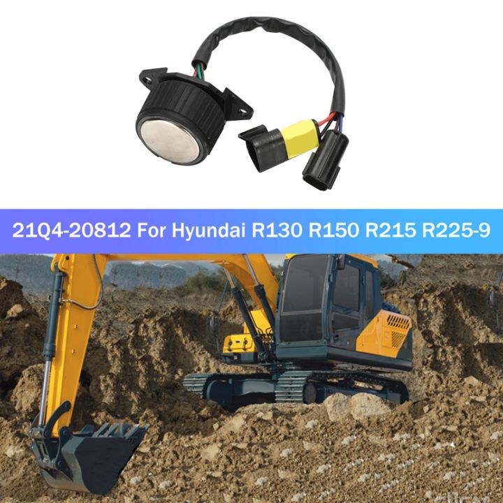 excavator-parts-21q4-20812-for-hyundai-r130-r150-r215-r225-9-throttle-knob-switch-controller-double-plug