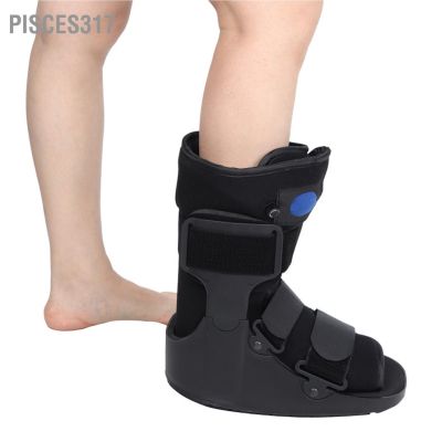 Pisces317 รองเท้าฟื้นฟูหลังการผ่าตัด เครื่องมือยึดทางการแพทย์ เร่งการกู้คืนน้ำหนักเบาป้องกันการลื่นไถลเทปถุงลมนิรภัยข้อเท้าวอล์คเกอร์