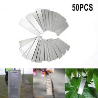 20/50 Pcs Aluminum Plant Labels Double Sided Metal Labels Tree ID Tags Durable Waterproof For Garden Supplies Planting Tools Adhesives Tape