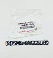 GENUINE PARTS  POWER-STEERING  โลโก้เพาว์เวอร์สเตอร์ริ่ง แท้  ติดข้างแก้ม สีชุบ-ดำ โตโยต้า HILUX MIGHTY-X LN 85-111 SR-5 1989-1998