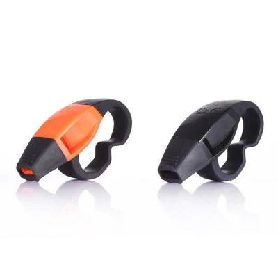 ABS Finger Grip Referee Whistle Safety Rescue Football Basketball Survival Big Sound Whistles Soccer Sports Accessories Survival kits