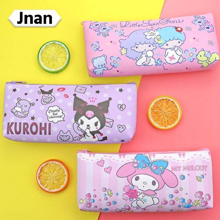 Jnan 1Pcs 22×11cm Sanrio Pencil Case Large Capacity PU Waterproof Girl ...