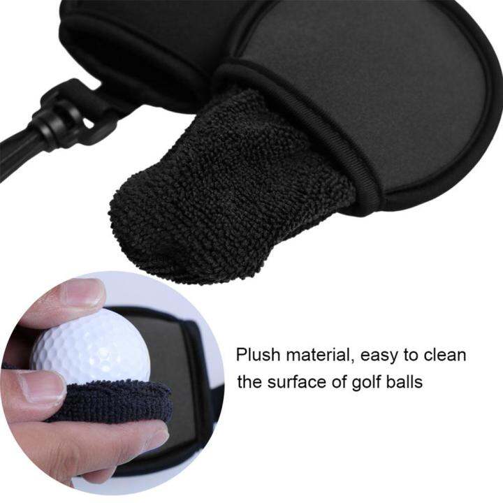 golf-ball-washer-cleaner-pouch-bag-clip-hook-belt-valuables-fit-men-women-kids-portable-pu-leather-golf-ball-accessories-tool-towels