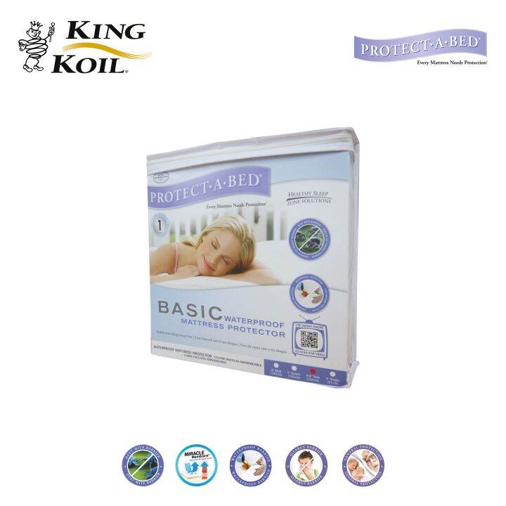 King Koil ProtectABed Basic Waterproof Mattress Protector Lazada