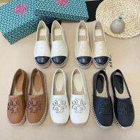 TB fisherman shoes female tory burchˉ 2023 new lazy slip-on pregnant women flat casual all-match loafers