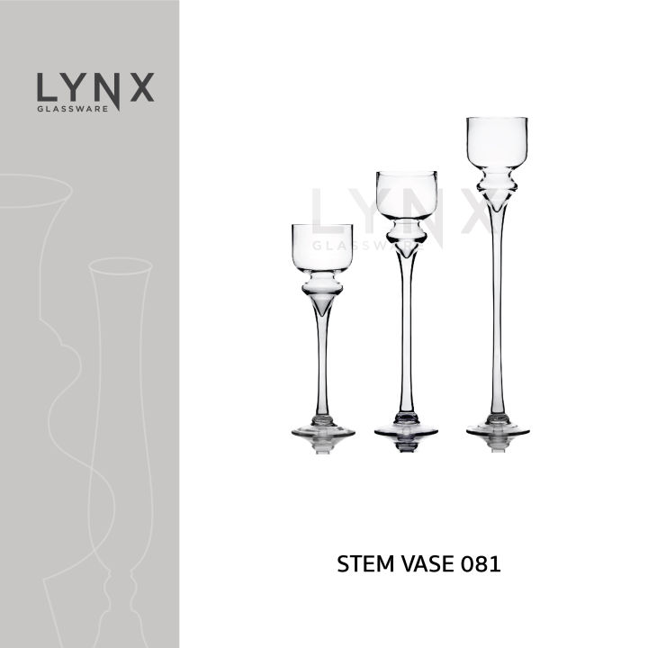 lynx-stem-vase-081-แจกันแก้ว-แจกันมีก้าน-แฮนด์เมด-ทรงสูง-เนื้อใส-มีความสูง-3-ขนาดให้เลือก