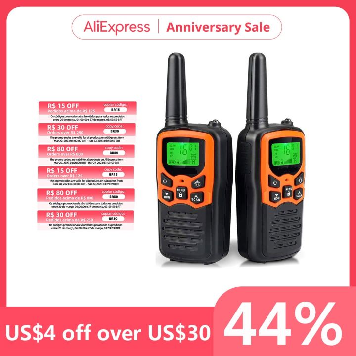 Walkie Talkies Long Range S With 22 FRS Channels Family Walkie Talkie With LED  Flashlight LCD For Hiking Camping Trip Walk quboliu Lazada Singapore