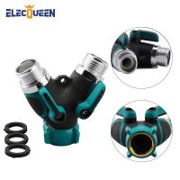 Garden Hose Splitter 2 Way Y Hose Connector with Comfortable Rubberized Grip Heavy Duty Garden Hose Irrigation Controller