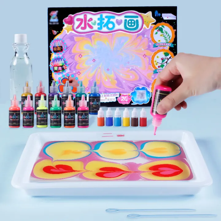 Water painting set children's pigment rubbing painting floating