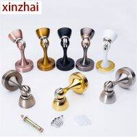 xfcbfZinc Alloy Strong Suction Door Collision Anti-collision Door Stop Mute Wall Suction Strong Nagnetic Door Touch