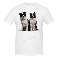 2022 Fashion Leisure Border Collies T-Shirt Harajuku Streetwear 100% Cotton Graphics Tshirt S Tee Tops