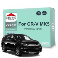 MK5 CR-V CRV ชุดสำหรับฮอนด้าหลอดไฟจำนวน13ชิ้น5 V 2017 2018 2019 2020 2021 2022รถยนต์ภายในทรังก์สำหรับอ่านอาคารภายในอาคาร