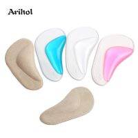 Foots Arch Support Shoe Insole for Flat Feet Gel Arch Inserts Pad for Plantar Fasciitis Adhesive Arch Pad Relieve Foot Pressure Shoes Accessories