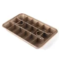 KEESSON 3*6 ถาดอบ brownie ถาดอบบราวนี่ ช่องตัดบราวนี่ พิมบราวนี่ 18 Pre-slice Brownie Baking Tray Lightweight Non-Stick Brownie Pan with Built-In Slice High Carbon Steel Baking Pan. 