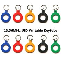 10pcs 13.56 Mhz Block 0 Sector Rewritable RFID M1 S50 UID Changeable Card Tag Keychain Keyfob ISO14443A