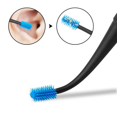 【YF】 1PC Soft Silicone Ear Pick Double-ended Earpick Wax Curette Design Remover Cleaner