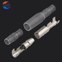 25/50/100sets 3.5 bullet terminal car electrical wire connector diameter 3.5mm Female + Male + Case Cold press Crimp terminal